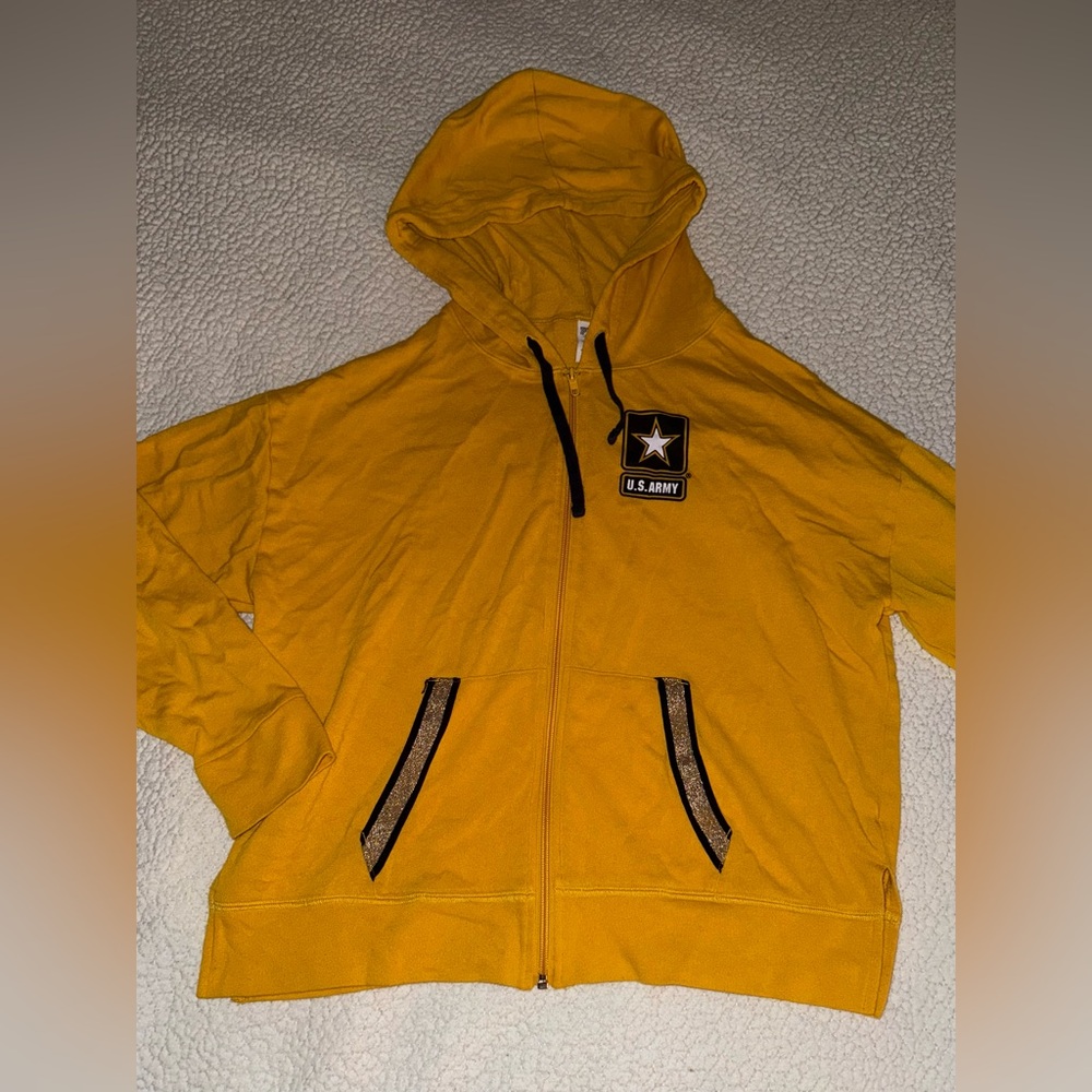 PINK US army zip up jacket